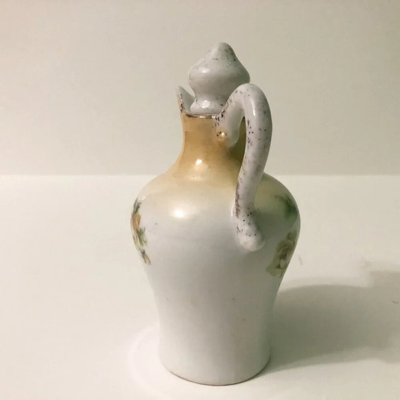 Limoges Paroutaud Freres Floral Cruet Small Pitcher 5  Inch Flower France - Picture 13 of 16